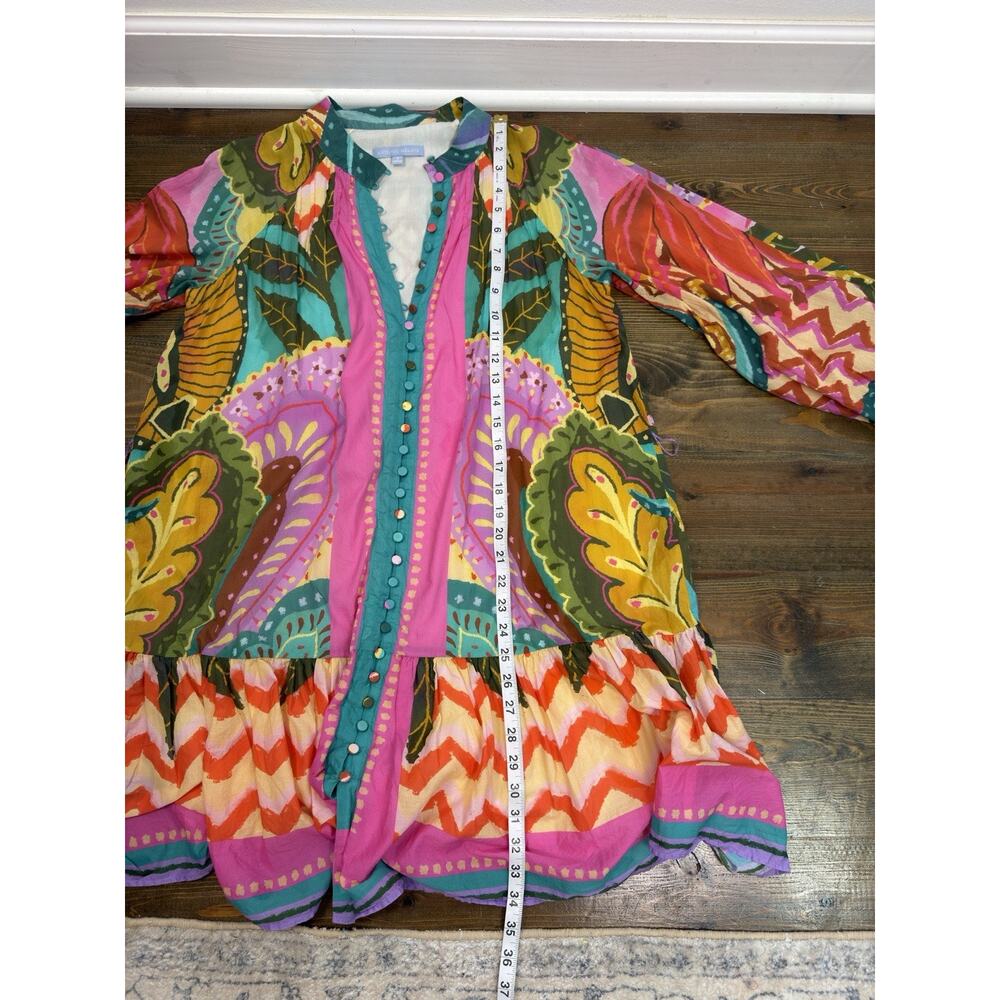 Antonio Melani Womens Dress 6 Brynn Vibrant Floral Maximalist Boho Bloom No Belt - Picture 4 of 7
